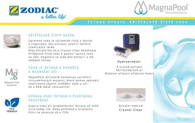 MagnaPool ® – výjimečně šetrná úprava vody v bazénu